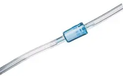 Disposable in-line filter, 1/4” OD tube, Microfiber filter media